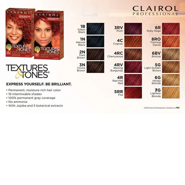 Clairol Professional Textures & Tones permanent moisturerich hair