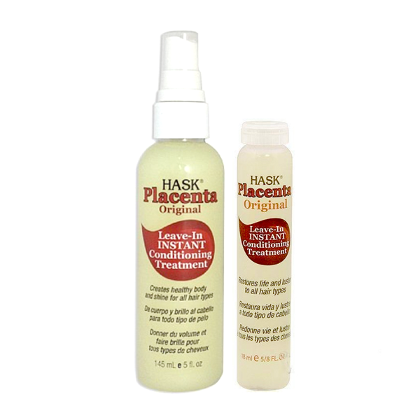 Hask Placenta Original Leave In Instant Conditioning Treatment Beauty 