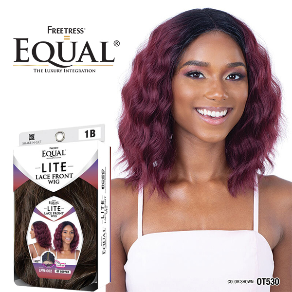 Freetress Equal Synthetic Lace & Lace Front Wig - LUMINA (1 Jet Black)