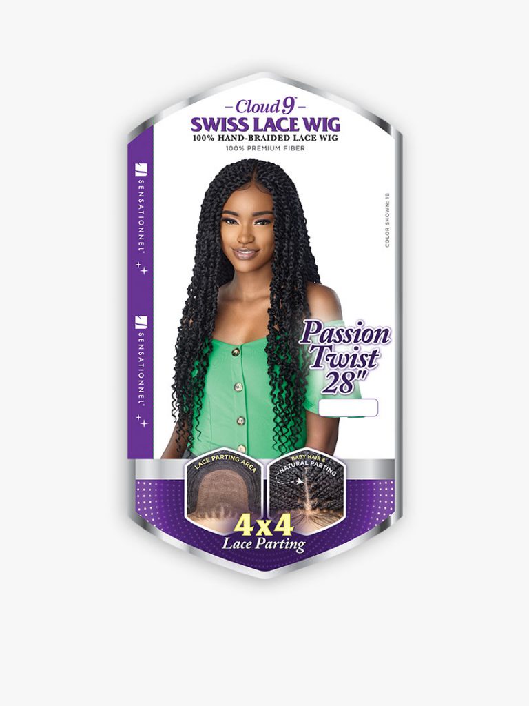 SENSATIONNEL CLOUD 9 HAND-BRAIDED LACE WIG - 4X4 PASSION TWIST 28″ - Image 5