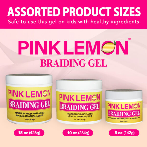 BELLATIQUE PINK LEMON BRAIDING GEL - 10 OZ - Image 6