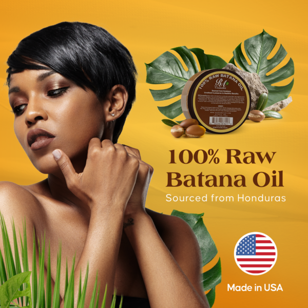 RA Cosmetics 100% RAW BATANA OIL 2oz / 59ml - Image 3