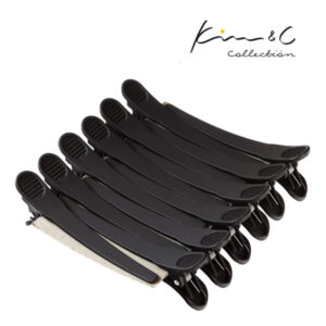 KIM & C All Purpose Sectioning Clips 12 pcs - Black