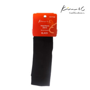 KIM & C Silicone Head Band 2pcs - Black