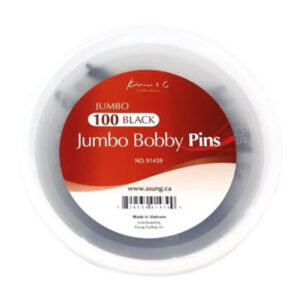KIM & C Black Jumbo Bobby Pins 100pcs