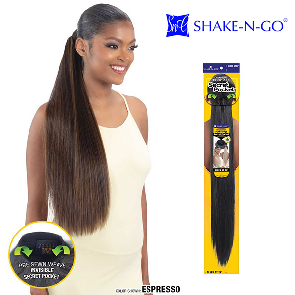 Shake-N-Go Secret Pocket Pony Pro - SLEEK ST 26"