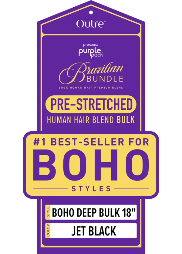 OUTRE PURPLE PACK BRAZILIAN - PRESTRETCHED BOHO DEEP BULK 18" - Image 4