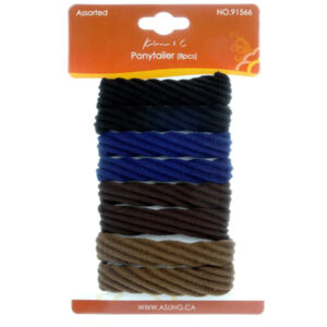 KIM & C Patterned Hair Ponytailer 8pcs - Assorted