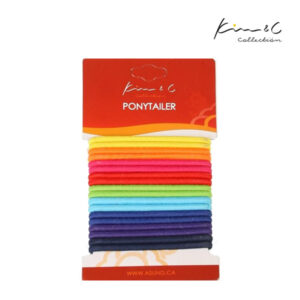 KIM & C Ponytail Holder 18pcs - Rainbow Assorted