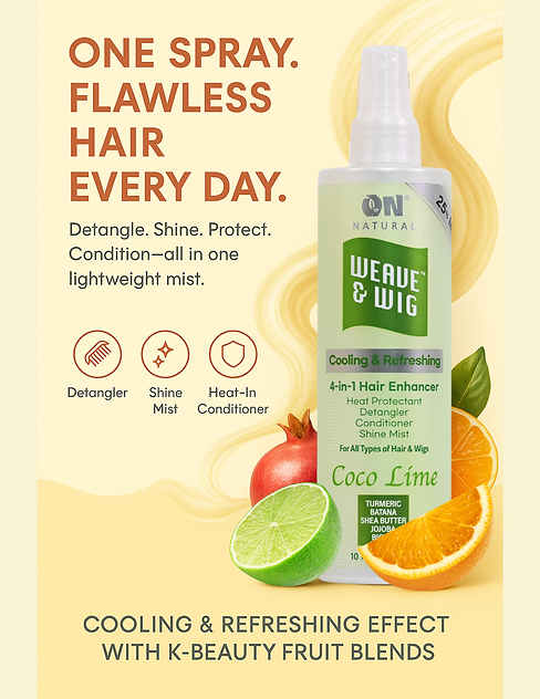 ON NATURAL WEAVE & WIG 4-in-1 Hair Enhancer - Pomegranate 10 fl.oz. - Image 4