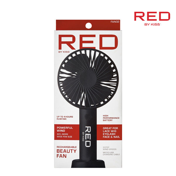 RED BY KISS Rechargeable Beauty fan - Black
