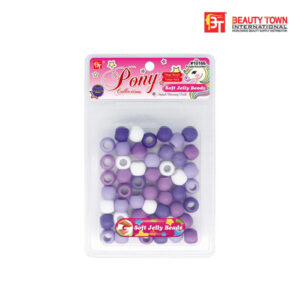 BEAUTY TOWN MEGA SOFT JELLY ROUND BEADS VALUE PACK - PURPLEASSORTED