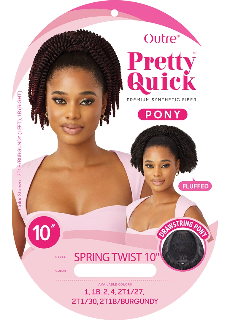 OUTRE DRAWSTRING PONYTAILS PRETTY QUICK - DRAWSTRING PONY - SPRING TWIST 10" - Image 5