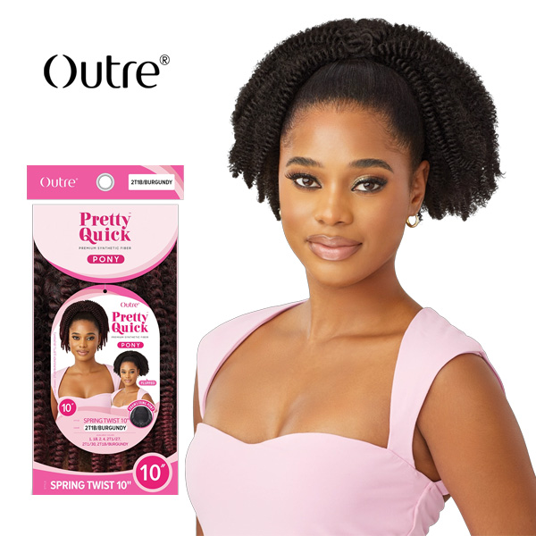 OUTRE DRAWSTRING PONYTAILS PRETTY QUICK - DRAWSTRING PONY - SPRING TWIST 10"