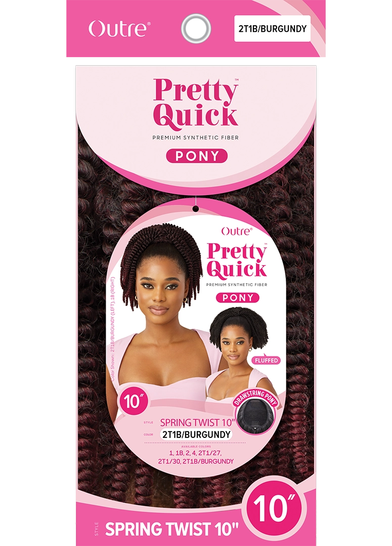 OUTRE DRAWSTRING PONYTAILS PRETTY QUICK - DRAWSTRING PONY - SPRING TWIST 10" - Image 4