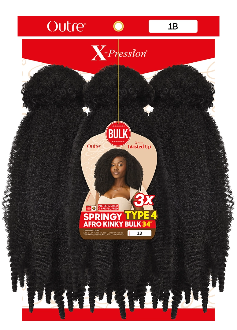 OUTRE X-PRESSION - TWISTED UP - Springy Type 4 Kinky Bulk 34" 3X - Image 4