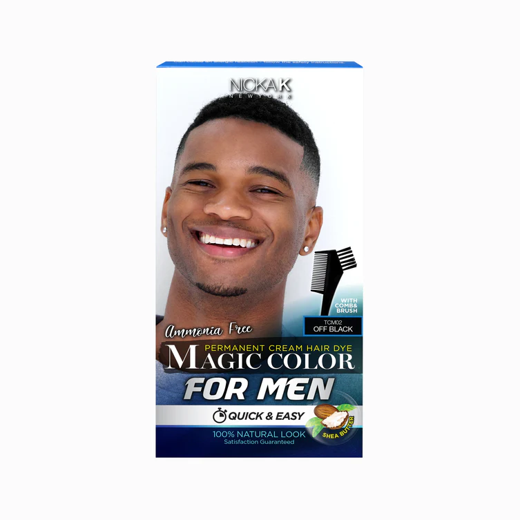 NICKA K Permanent Cream Hair Dye Magic Color for MEN - Image 4