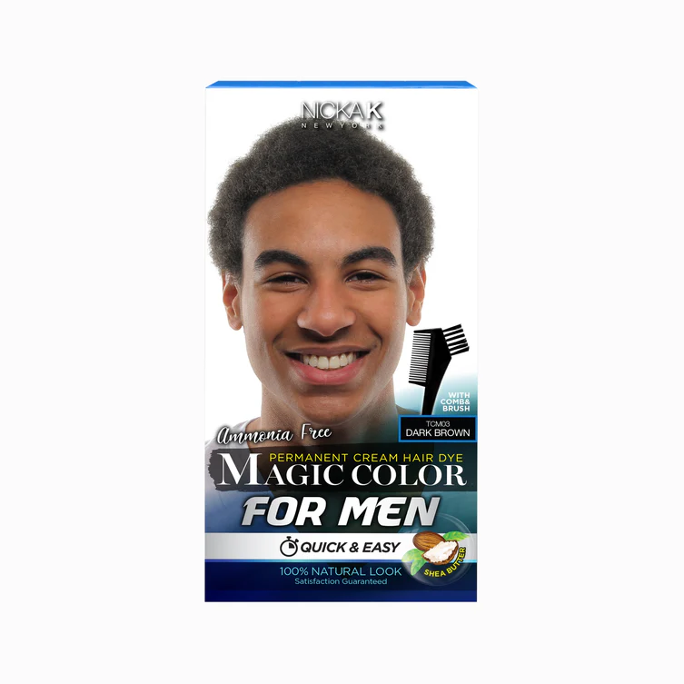 NICKA K Permanent Cream Hair Dye Magic Color for MEN - Image 5
