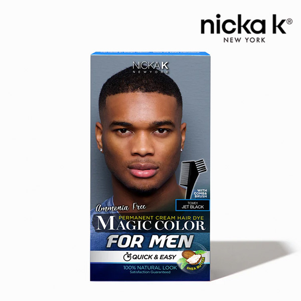 NICKA K Permanent Cream Hair Dye Magic Color for MEN