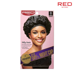 RED BY KISS Satin Sleep Cap - Black