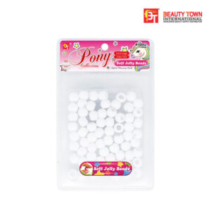 BEAUTY TOWN EXTRA LARGE SOFT JELLY ROUND BEADS VALUE PACK - WHITE