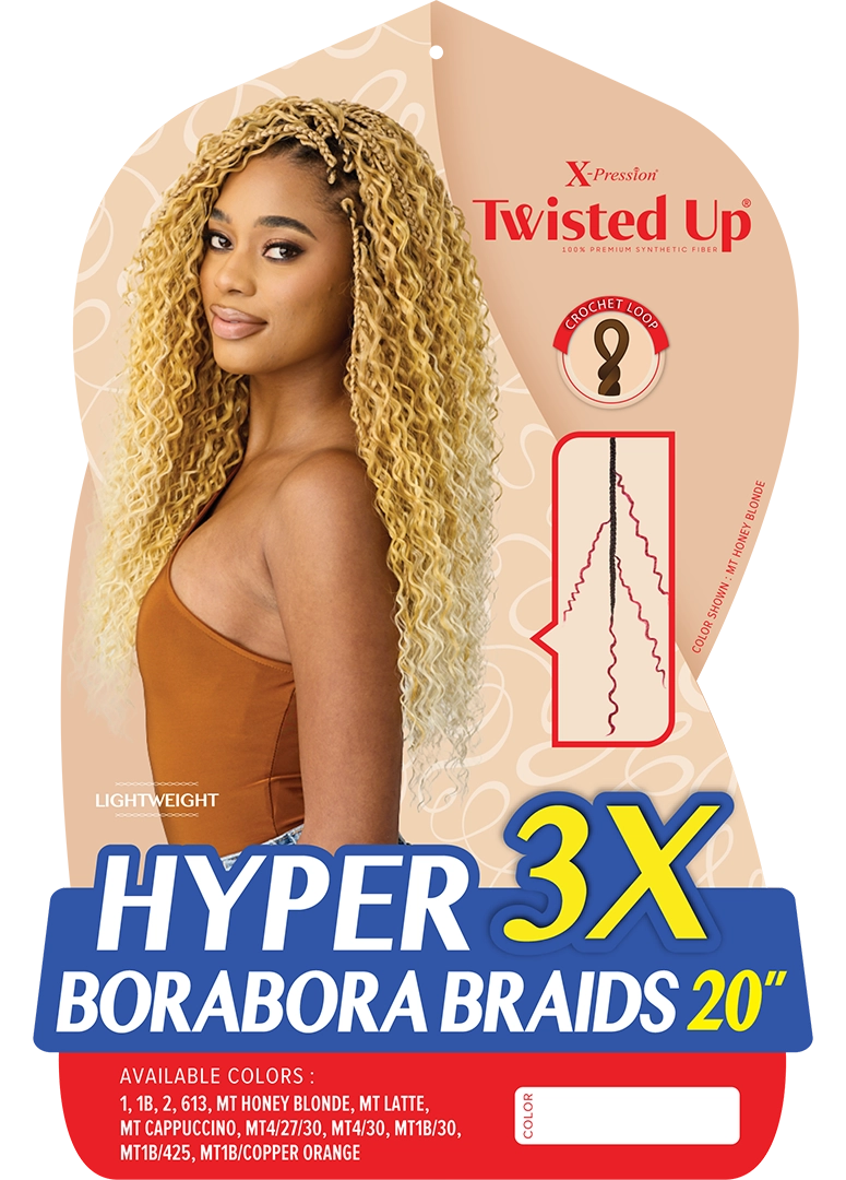 OUTRE X-PRESSION - TWISTED UP - HYPER BORABORA BRAID 20" 3X - Image 4