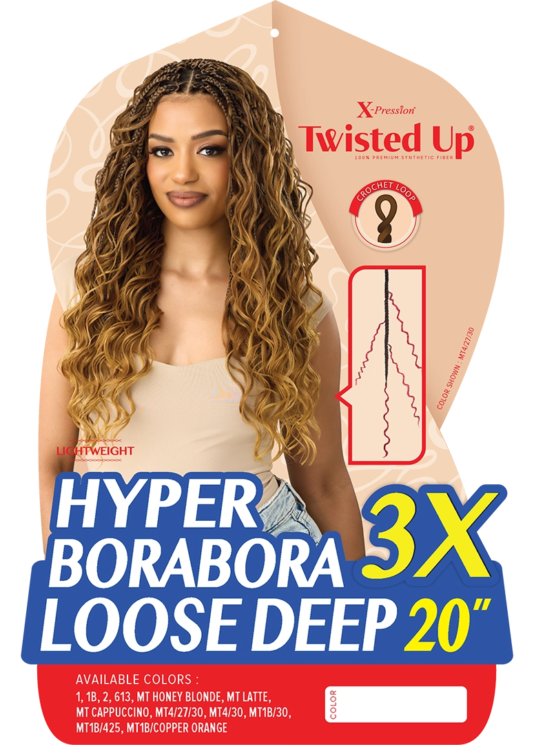 OUTRE X-PRESSION - TWISTED UP - HYPER BORABORA LOOSE DEEP 20" 3X - Image 4