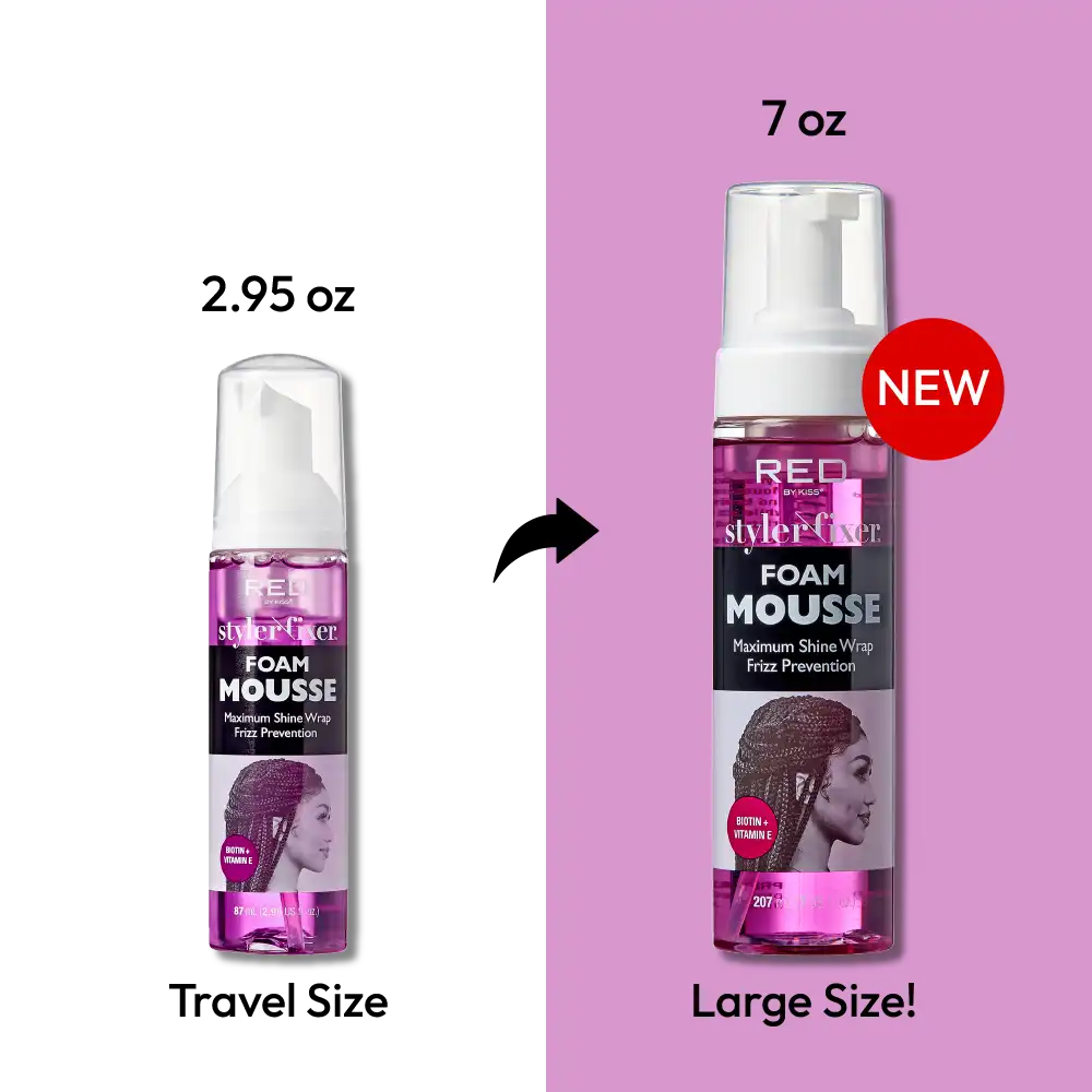 RED BY KISS Styler Fixer Foam Mousse Biotin & Vitamin E - Image 3