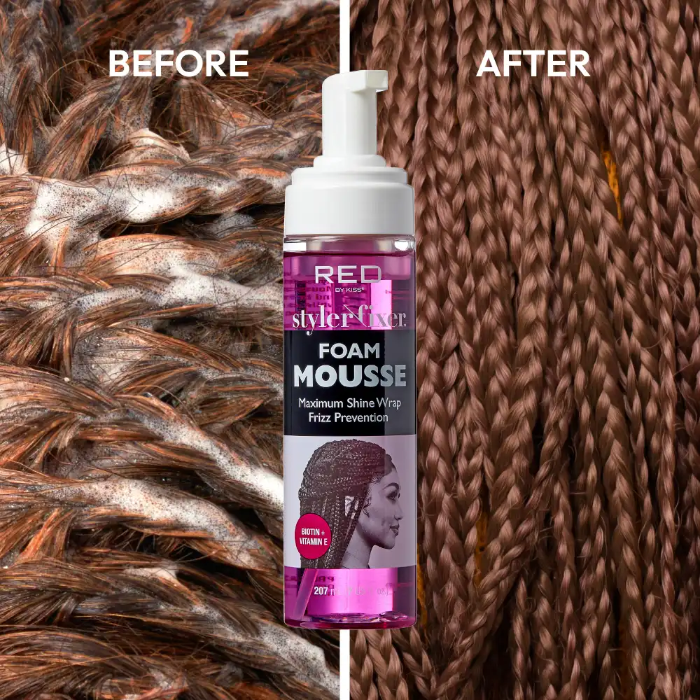 RED BY KISS Styler Fixer Foam Mousse Biotin & Vitamin E - Image 6