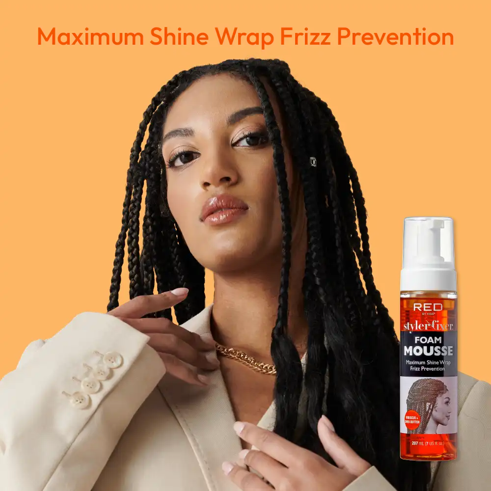 RED BY KISS Styler Fixer Foam Mousse Hibiscus & Shea Butter - Image 3