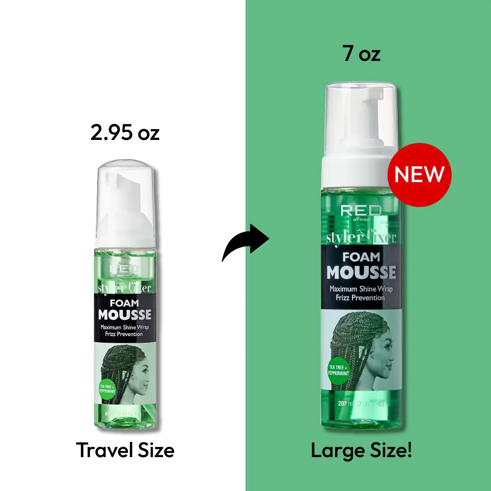 RED BY KISS Styler Fixer Foam Mousse Tea Tree Oil & Peppermint - Image 7