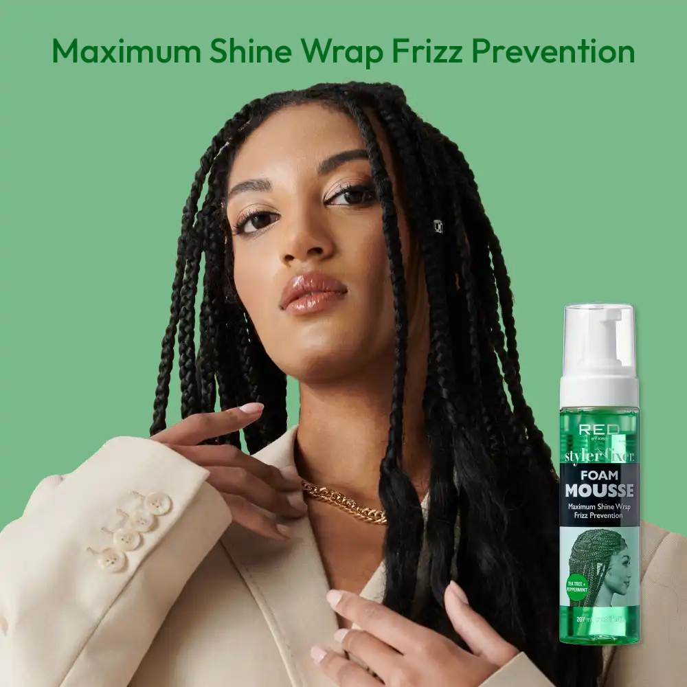 RED BY KISS Styler Fixer Foam Mousse Tea Tree Oil & Peppermint - Image 3