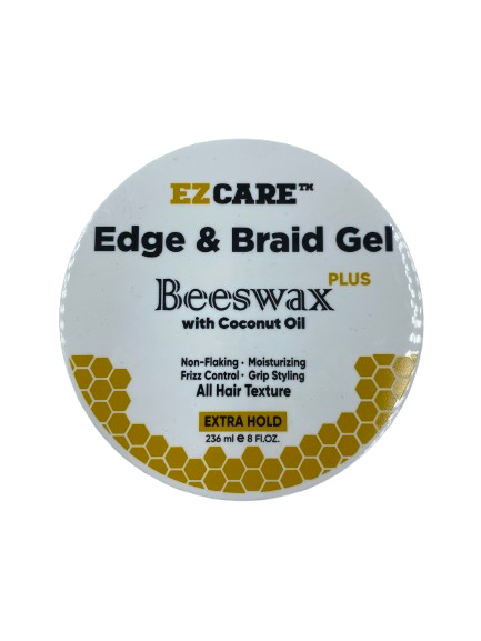 EZ CARE Edge & Braid Gel (Beeswax PLUS) (JAR)
