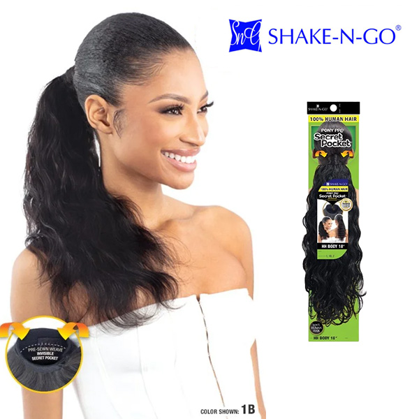 SHAKE-N-GO SECRET POCKET PONY PRO - HH BODY 18"