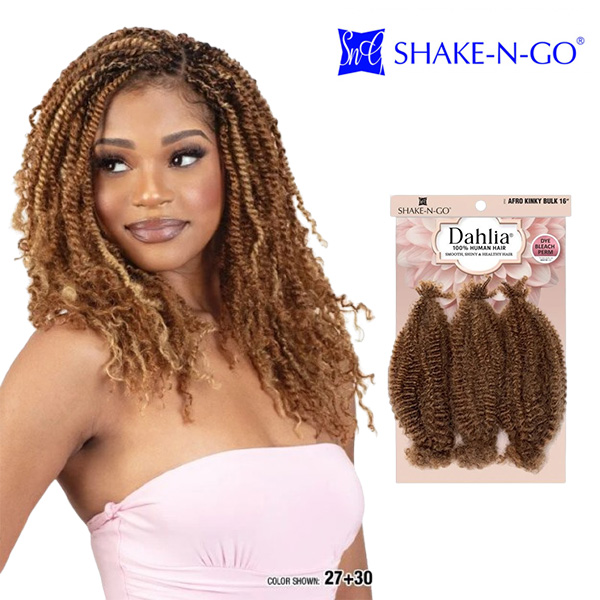 SHAKE-N-GO DAHLIA - AFRO KINKY BULK 16"