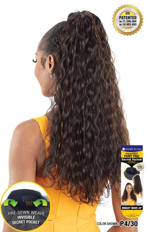 SHAKE-N-GO SECRET POCKET PONY PRO - BREEZY WAVE 24" - Image 4