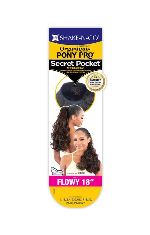 SHAKE-N-GO SECRET POCKET PONY PRO - FLOWY 18" - Image 6