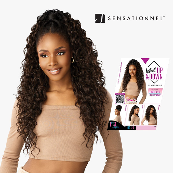 SENSATIONNEL INSTANT UP & DOWN HALF WIG - UD 24