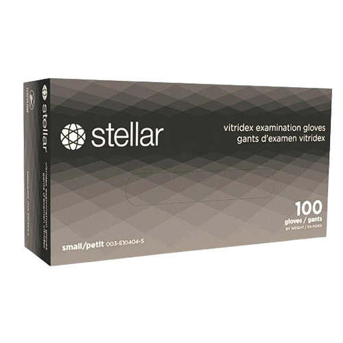 STELLAR Vitridex Examination Gloves - Small, Medium, Large - Image 3
