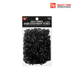 BEAUTY TOWN HEAT SHRINK HAIR EXTENSION TUBES - CLEAR/BLACK (±500pcs)