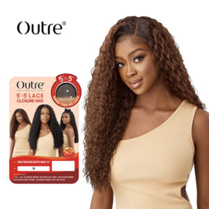 Outre 5X5 LACE CLOSURE WIG PERUVIAN WATER WAVE 24″