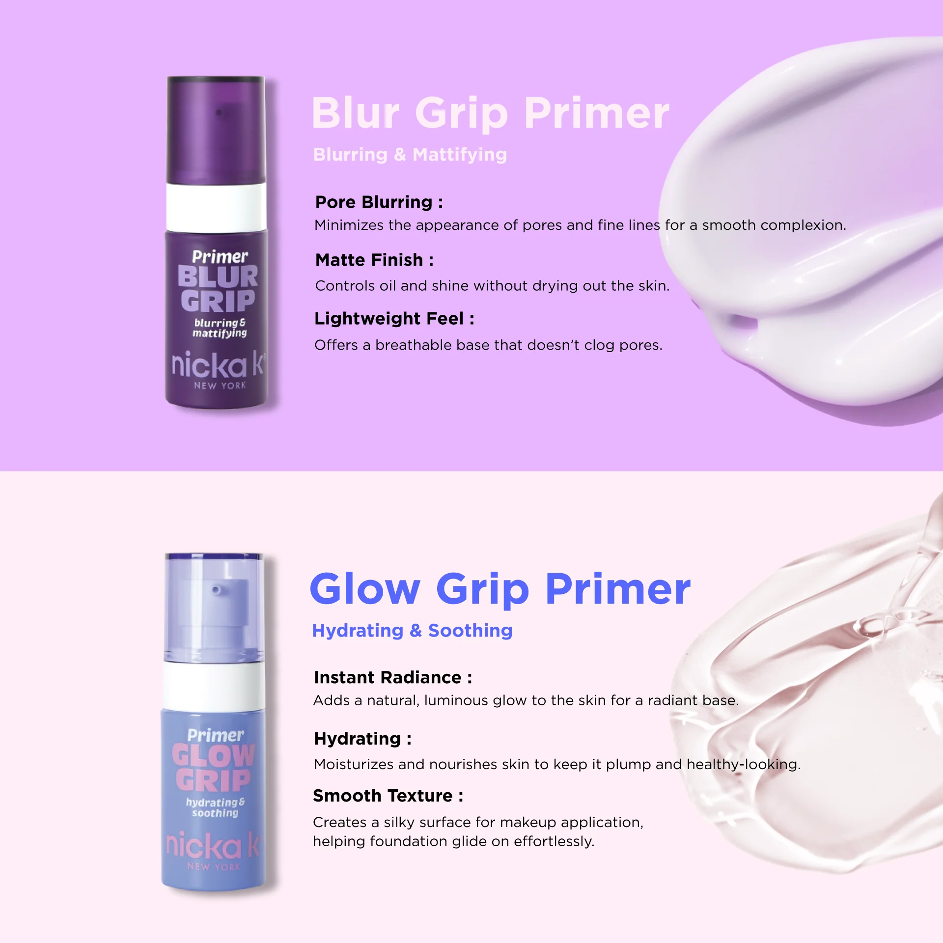 Nicka K Glow & Blur Grip Primer - Image 7