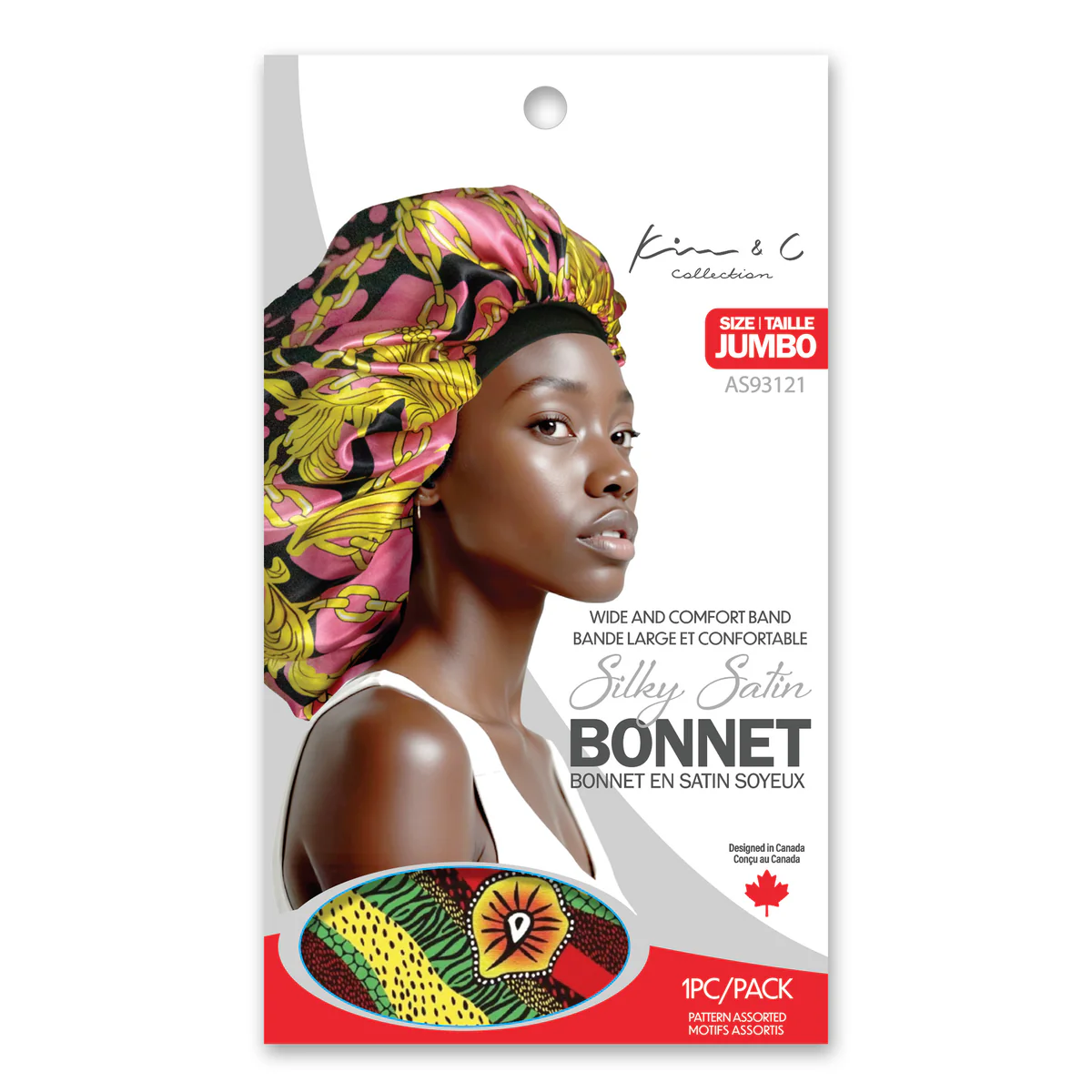 Kim & C Silky Satin Bonnet Jumbo Size 16" - Image 3