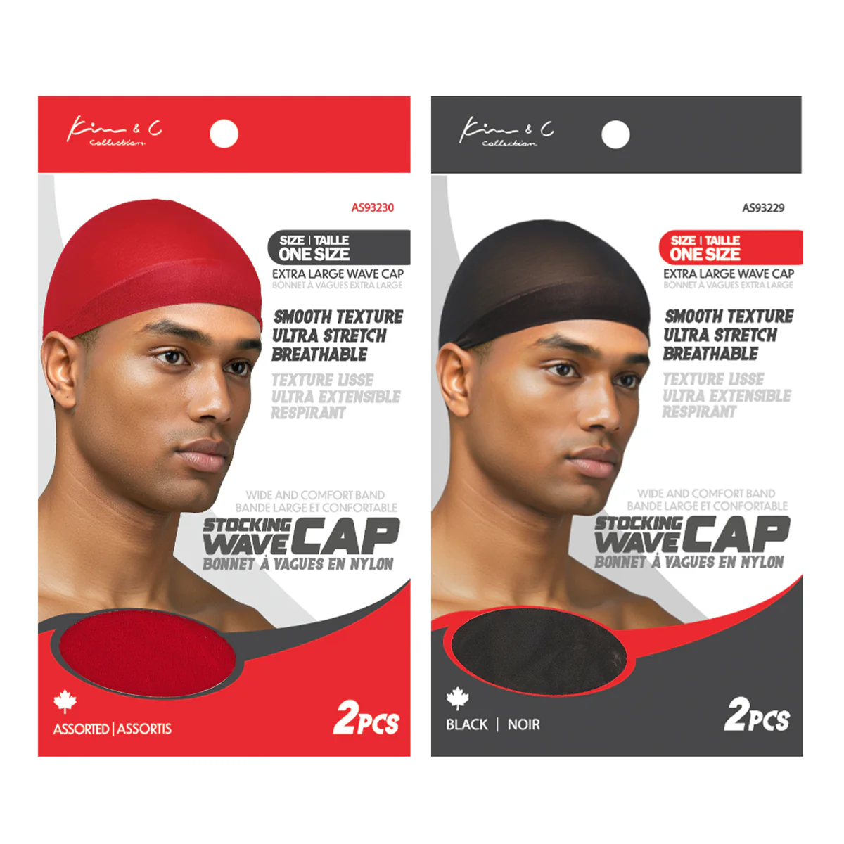 Kim & C Stocking Wave Cap 2pcs