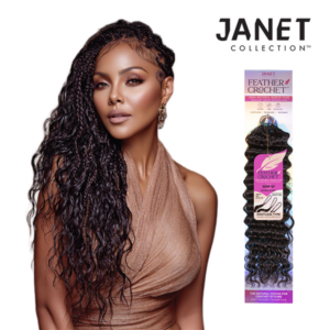 Janet Collection HH FEATHER CROCHET HAIR DEEP 18"