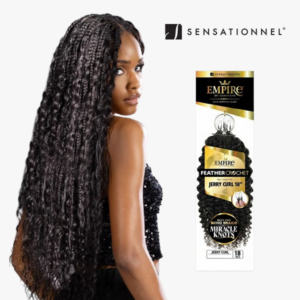 SENSATIONNEL FEATHER CROCHET JERRY CURL 18" (EMPIRE)