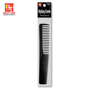 BEAUTY TOWN STYLING COMB 7" - BLACK #09339