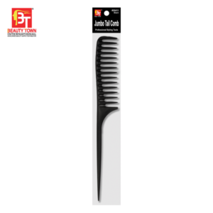 BEAUTY TOWN JUMBO TAIL COMB - BLACK #09411