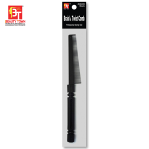 BEAUTY TOWN BRAID & TWIST COMB - BLACK #09499