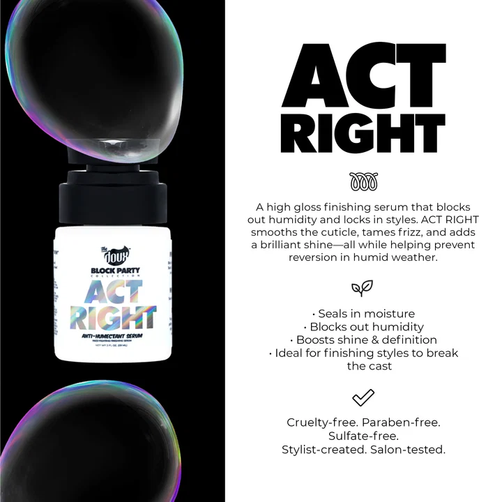 The doux BLOCK PARTY ACT RIGHT ANTI-HUMECTANT SERUM 2OZ - Image 4